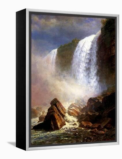 The Niagara Falls-Albert Bierstadt-Framed Premier Image Canvas