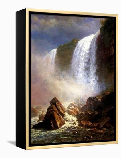 The Niagara Falls-Albert Bierstadt-Framed Premier Image Canvas
