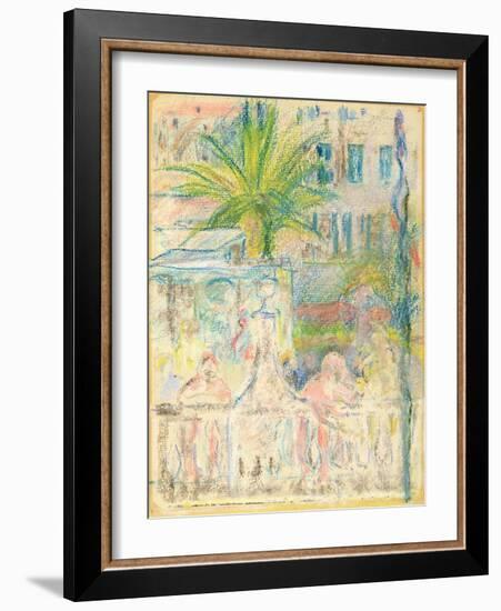 The Nice Carnival, 1889 (Pastel on Paper)-Berthe Morisot-Framed Giclee Print