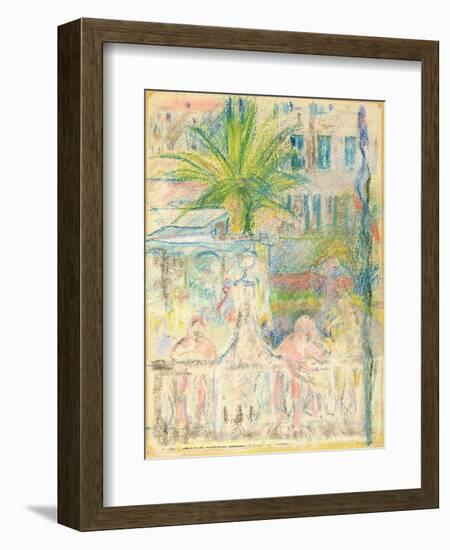 The Nice Carnival, 1889 (Pastel on Paper)-Berthe Morisot-Framed Giclee Print