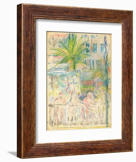 The Nice Carnival, 1889 (Pastel on Paper)-Berthe Morisot-Framed Giclee Print