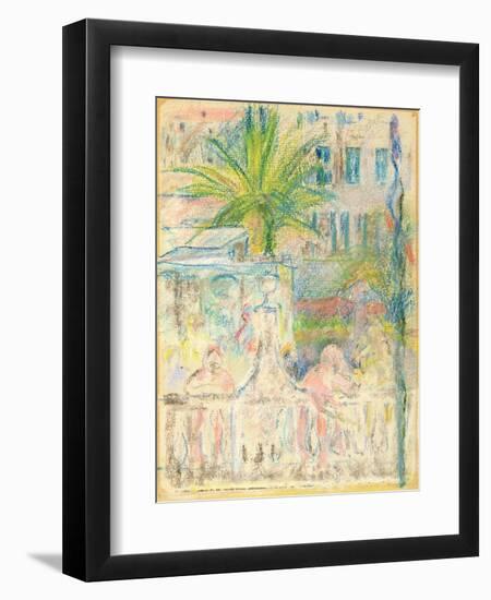 The Nice Carnival, 1889 (Pastel on Paper)-Berthe Morisot-Framed Giclee Print