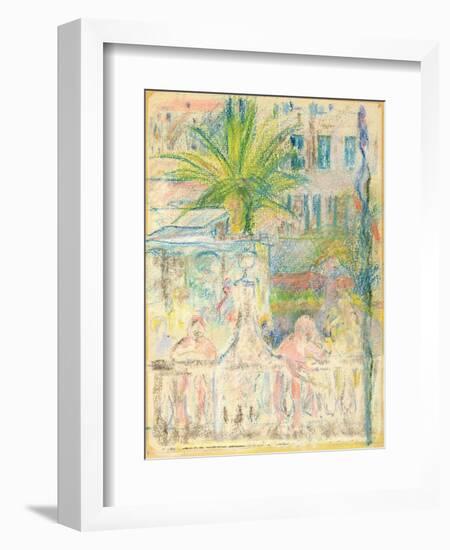 The Nice Carnival, 1889 (Pastel on Paper)-Berthe Morisot-Framed Giclee Print