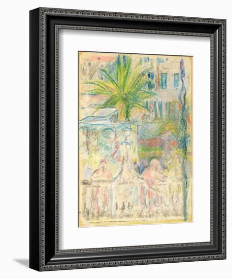 The Nice Carnival, 1889 (Pastel on Paper)-Berthe Morisot-Framed Giclee Print