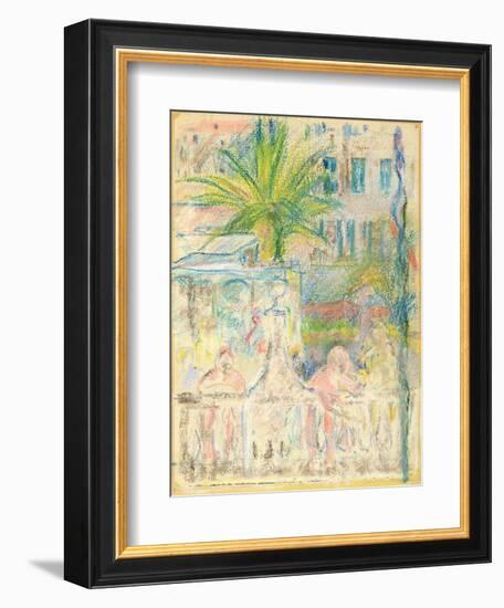 The Nice Carnival, 1889 (Pastel on Paper)-Berthe Morisot-Framed Giclee Print