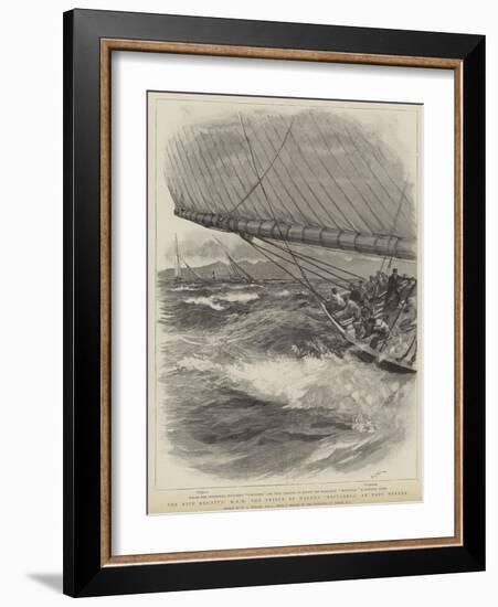 The Nice Regatta, Hrh the Prince of Wales's Britannia and Easy Winner-William Lionel Wyllie-Framed Giclee Print