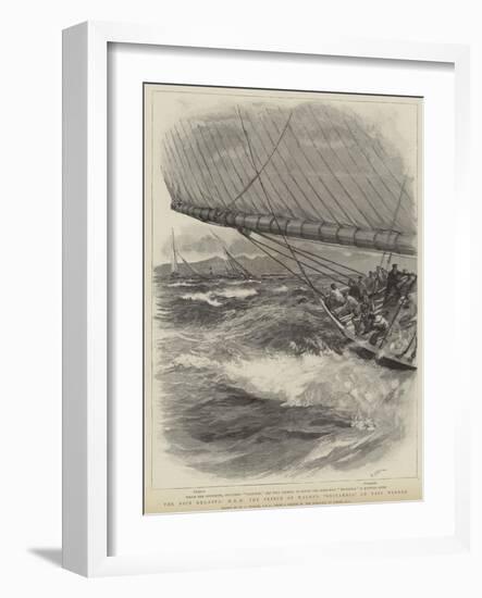 The Nice Regatta, Hrh the Prince of Wales's Britannia and Easy Winner-William Lionel Wyllie-Framed Giclee Print