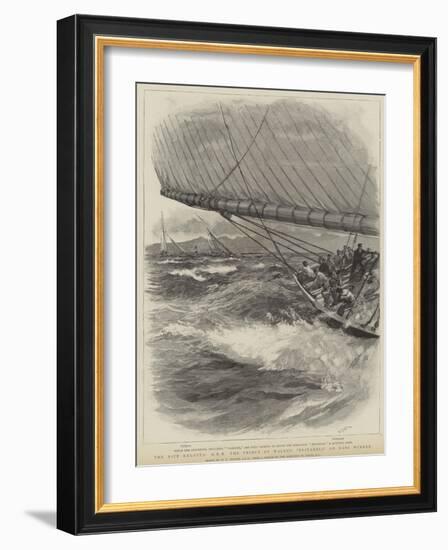 The Nice Regatta, Hrh the Prince of Wales's Britannia and Easy Winner-William Lionel Wyllie-Framed Giclee Print