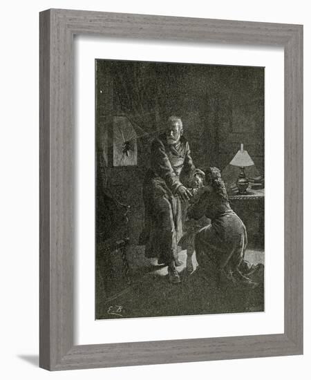 The Night Attack Place Des Barricades - Illustration from Depuis L’Exil, 19th Century-Emile Antoine Bayard-Framed Giclee Print