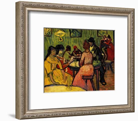 The Night Cafe-Vincent van Gogh-Framed Art Print