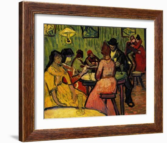 The Night Cafe-Vincent van Gogh-Framed Art Print