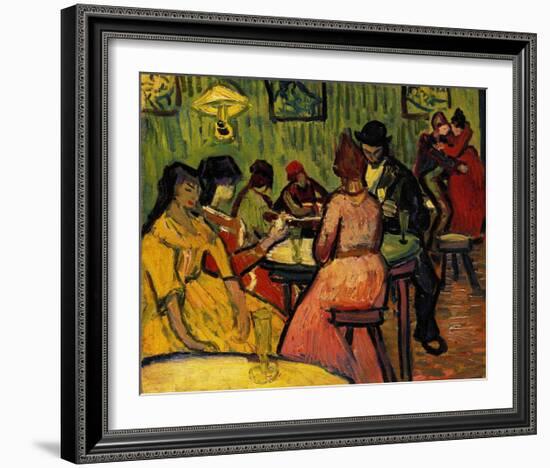 The Night Cafe-Vincent van Gogh-Framed Art Print