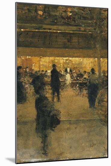 The Night Cafe-Luigi Loir-Mounted Giclee Print