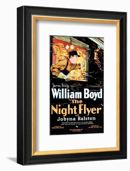 The Night Flyer - 1928-null-Framed Giclee Print