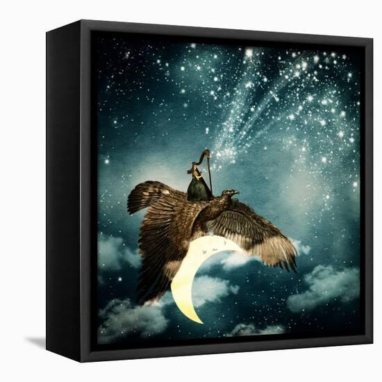 The Night Goddess-Paula Belle Flores-Framed Stretched Canvas