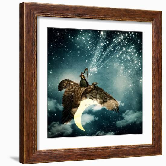 The Night Goddess-Paula Belle Flores-Framed Art Print