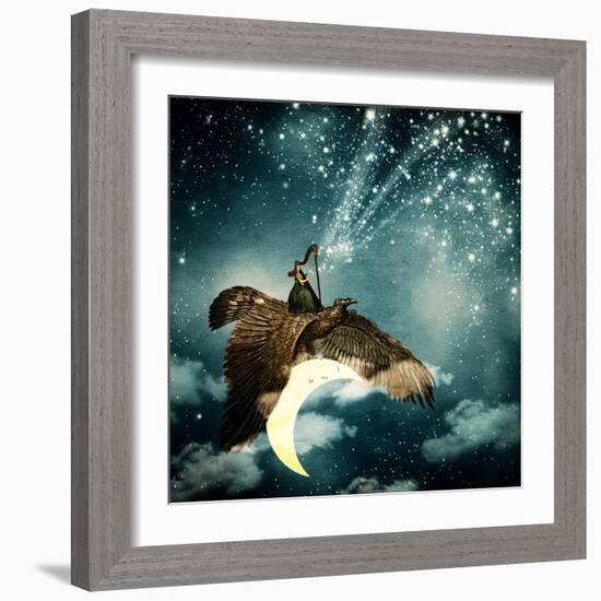 The Night Goddess-Paula Belle Flores-Framed Art Print