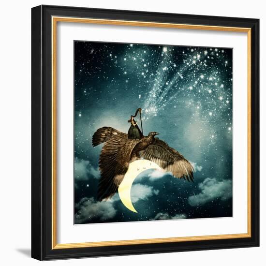 The Night Goddess-Paula Belle Flores-Framed Art Print