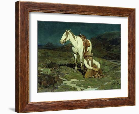 The Night Hawk-Frank Tenney Johnson-Framed Giclee Print