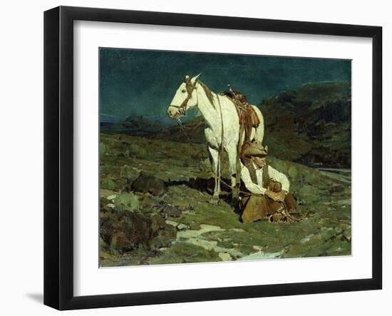 The Night Hawk-Frank Tenney Johnson-Framed Giclee Print