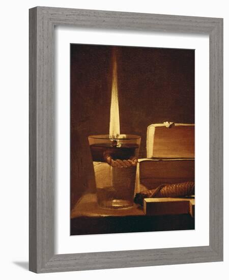 The Night Light, 1630-35-Georges de La Tour-Framed Giclee Print