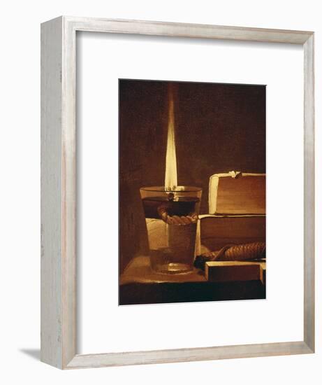 The Night Light, 1630-35-Georges de La Tour-Framed Premium Giclee Print