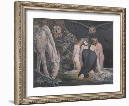 The Night of Enitharmon's Joy (Formerly Called 'Hecate')-William Blake-Framed Giclee Print