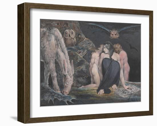 The Night of Enitharmon's Joy (Formerly Called 'Hecate')-William Blake-Framed Giclee Print