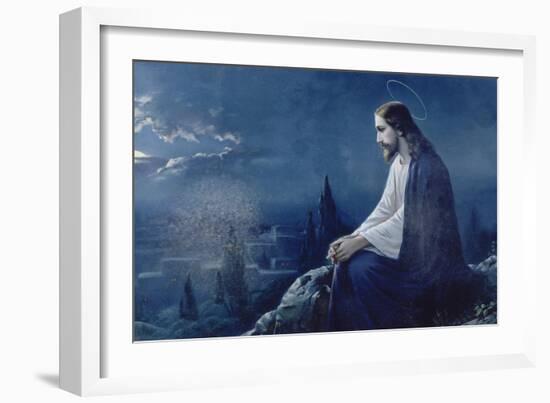 The Night on the Mount of Olives, about 1900-null-Framed Giclee Print