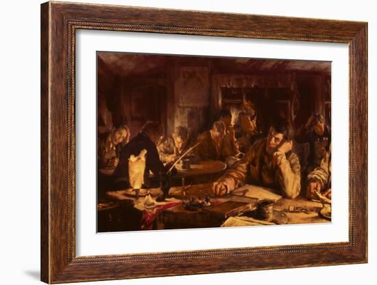 The Night School, 1892-Edgar Bundy-Framed Giclee Print