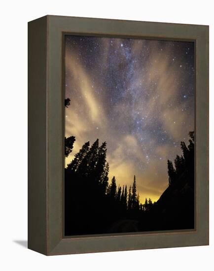 The Night Sky Above the Town of Breckenridge, Co.-Ryan Wright-Framed Premier Image Canvas