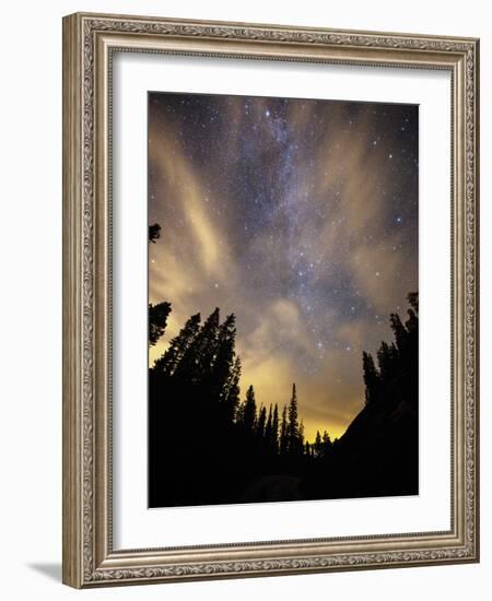 The Night Sky Above the Town of Breckenridge, Co.-Ryan Wright-Framed Photographic Print