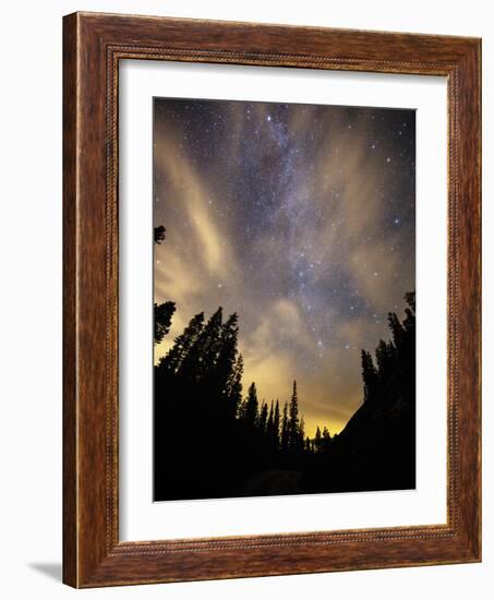 The Night Sky Above the Town of Breckenridge, Co.-Ryan Wright-Framed Photographic Print