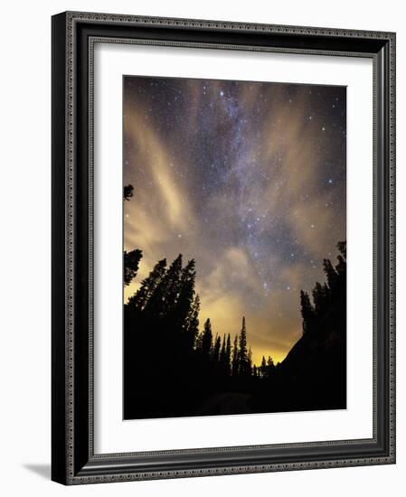 The Night Sky Above the Town of Breckenridge, Co.-Ryan Wright-Framed Photographic Print