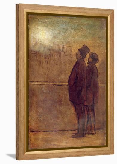 The Night Walkers (Oil on Board)-Honore Daumier-Framed Premier Image Canvas