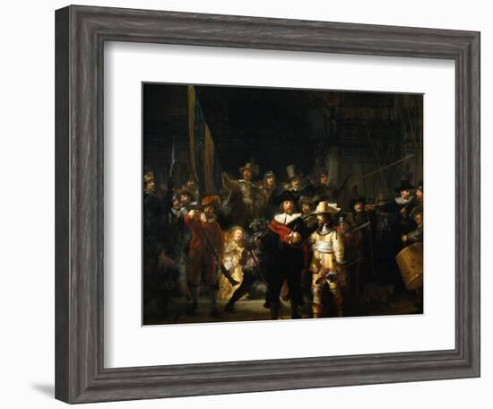 The Night Watch, 1642-Rembrandt van Rijn-Framed Giclee Print
