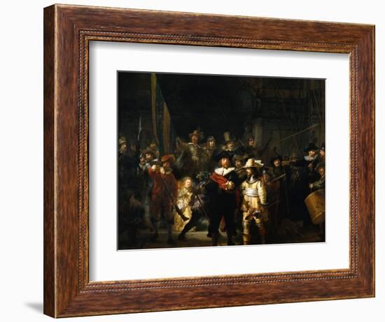 The Night Watch, 1642-Rembrandt van Rijn-Framed Giclee Print