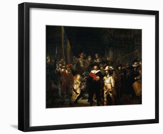 The Night Watch, 1642-Rembrandt van Rijn-Framed Giclee Print