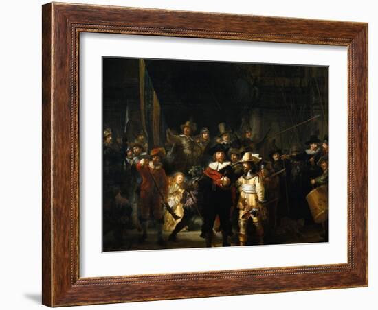 The Night Watch, 1642-Rembrandt van Rijn-Framed Giclee Print