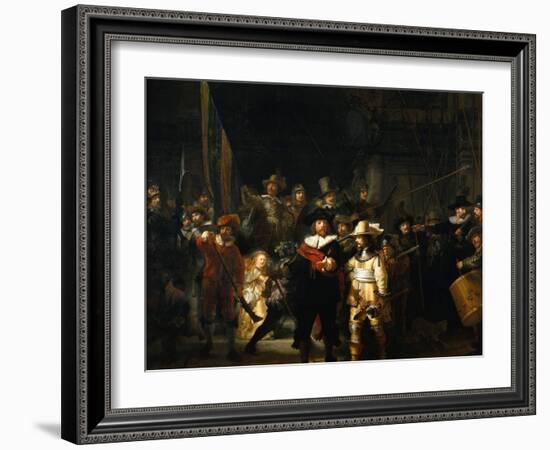 The Night Watch, 1642-Rembrandt van Rijn-Framed Giclee Print