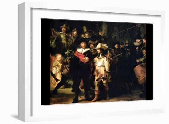 The Night Watch Detail-Rembrandt van Rijn-Framed Art Print