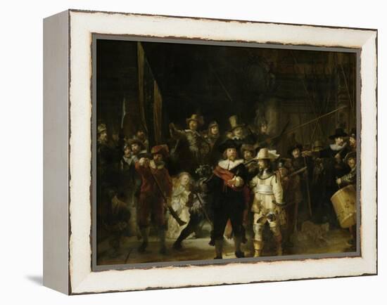 The Night Watch Painting by Rembrandt Van Rijn-Stocktrek Images-Framed Stretched Canvas