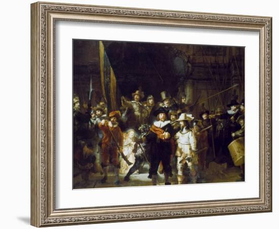 The Night Watch-Rembrandt van Rijn-Framed Giclee Print