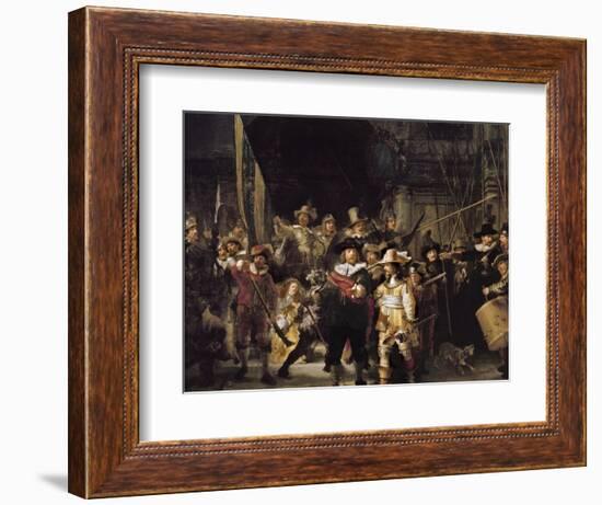 The Night Watch-Rembrandt van Rijn-Framed Art Print