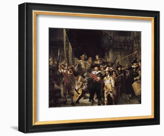 The Night Watch-Rembrandt van Rijn-Framed Art Print