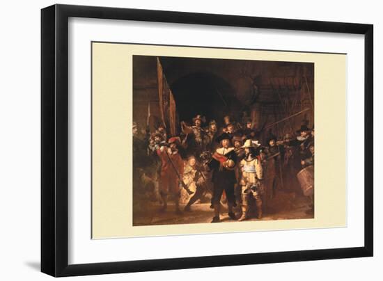 The Night Watch-Rembrandt van Rijn-Framed Art Print