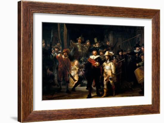 The Night Watch-Rembrandt van Rijn-Framed Art Print