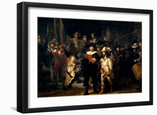 The Night Watch-Rembrandt van Rijn-Framed Art Print