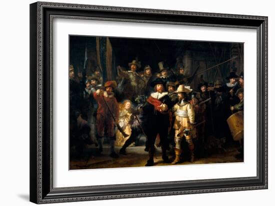 The Night Watch-Rembrandt van Rijn-Framed Art Print