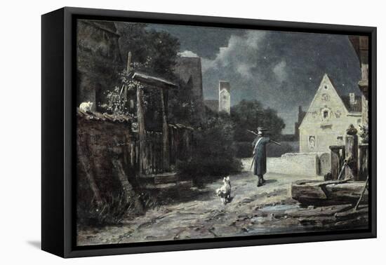 The Night Watchman-Carl Spitzweg-Framed Premier Image Canvas